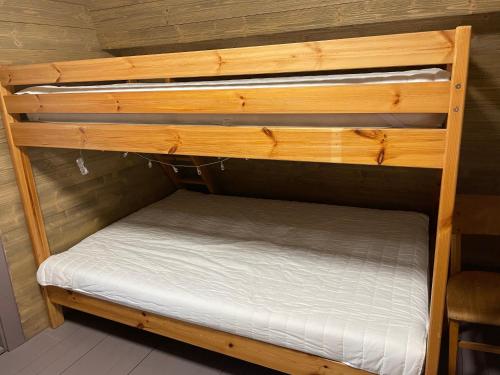 a couple of bunk beds in a room at Chalet FiMiLi in Vyšná Boca