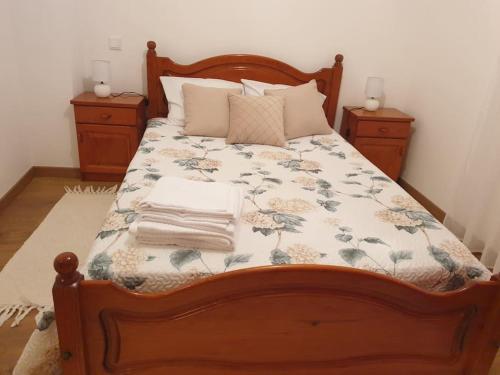 Postel nebo postele na pokoji v ubytování Casa Pregueira