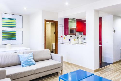 Χώρος καθιστικού στο Mola Suites