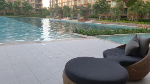 Kolam renang di atau dekat dengan The Relaxing Room Mountain View at Baan Tew Lom Condominium Cha Am - Hua Hin