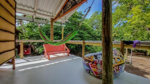 Μπαλκόνι ή βεράντα στο El Hamaquero Hostal EcoNativo