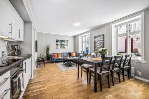 Η κουζίνα ή μικρή κουζίνα στο Dragesmauet Apartments