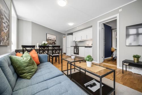 Η κουζίνα ή μικρή κουζίνα στο Dragesmauet Apartments