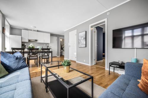 Χώρος καθιστικού στο Dragesmauet Apartments