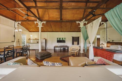 A seating area at Rumah Jembarati