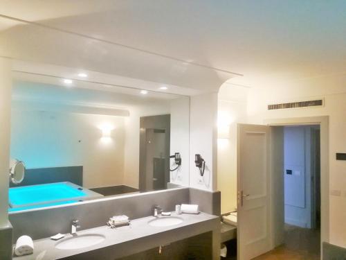 Koupelna v ubytování Hotel Marechiaro