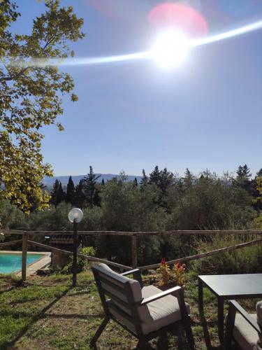 Πισίνα στο ή κοντά στο Podere Borgaruccio