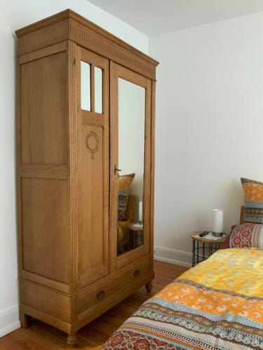 Ένα ή περισσότερα κρεβάτια σε δωμάτιο στο Ferienhaus Mosel 2.0