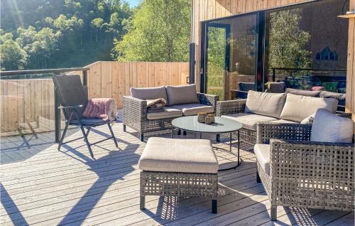 Μπαλκόνι ή βεράντα στο 4 Bedroom Gorgeous Home In Erfjord