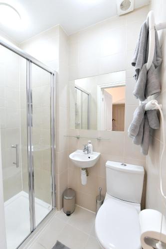 Koupelna v ubytování Stylish Studios by Luxestays Shepherds Bush