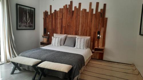 Postel nebo postele na pokoji v ubytování Villa Cactus