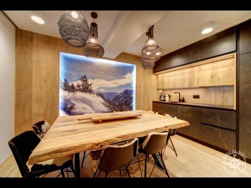 Η κουζίνα ή μικρή κουζίνα στο CASA VINYETA de Alma de Nieve