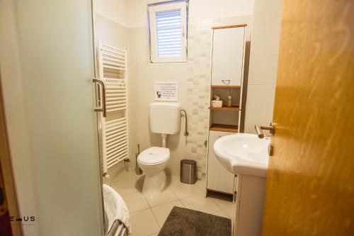 Koupelna v ubytování Apartments Ebus