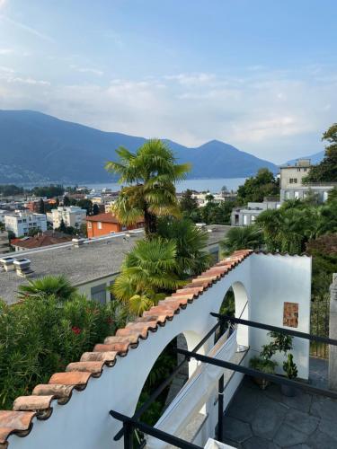a view from the balcony of a house at Villa Incanto in Ascona