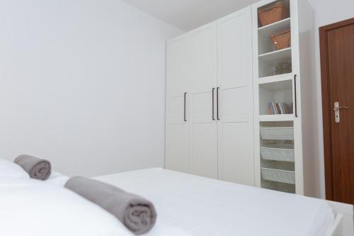 Ένα ή περισσότερα κρεβάτια σε δωμάτιο στο DreamHouse Apartament "Łódź" Baltic Darłówko Wschodnie 4os