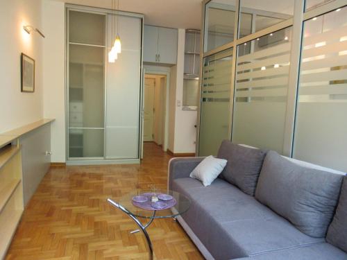 Ein Sitzbereich in der Unterkunft Apartment Grmech
