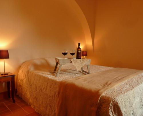 Katil atau katil-katil dalam bilik di Castel Brunello