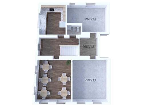 a floor plan of a house at Chalet Funtanacia in La Villa