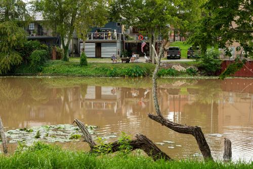 a body of water with a tree in front of it at Chateau Royale, Pet Friendly, On Bayou, Downtown! in New Iberia