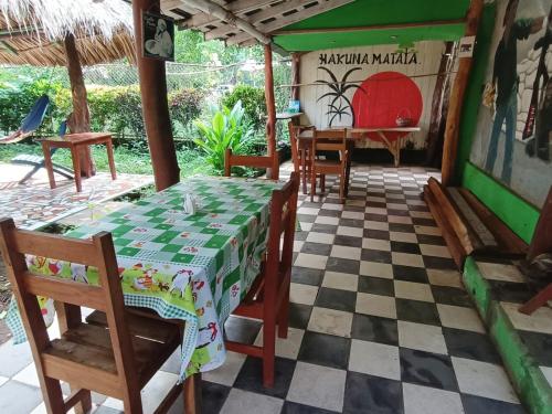 Αίθριο ή υπαίθριος χώρος στο Hostal Así es mi Tierra