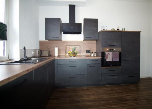 Dapur atau dapur kecil di Ferienwohnung Busch 1