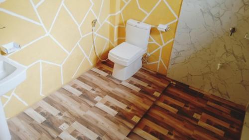 Koupelna v ubytování Oleena Home Stay