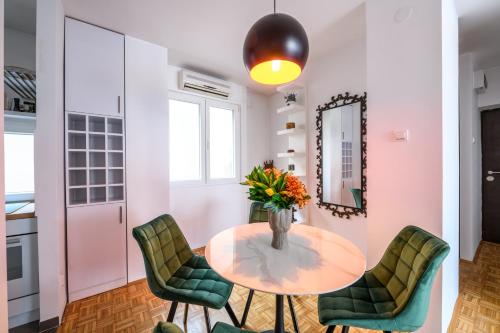 Kuchyň nebo kuchyňský kout v ubytování Marshal Nbg