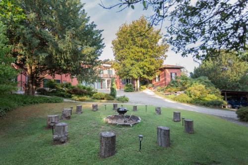 Vonkajšia záhrada v ubytovaní Villa Magnolia Lago Maggiore