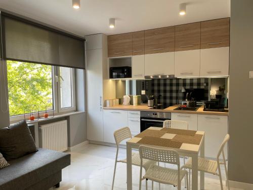 Kuchyňa alebo kuchynka v ubytovaní Apartament AMSTERDAM