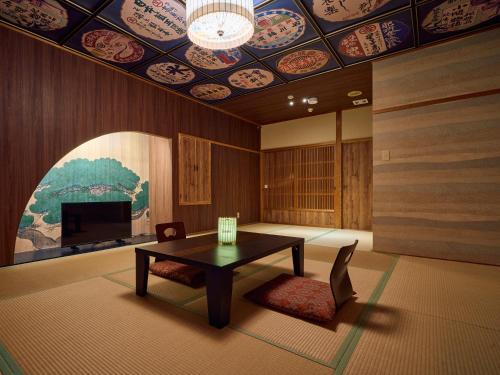 Χώρος καθιστικού στο Tabist Yamaga Onsen Yuyado Izumi