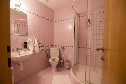 Koupelna v ubytování Hotel Clavis