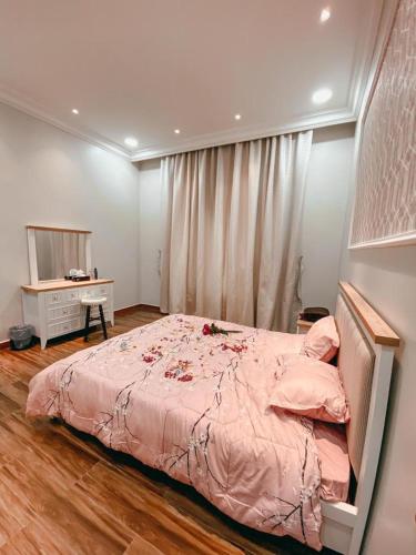 Кровать или кровати в номере Al Baraka Resort