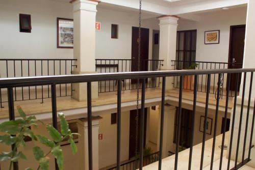 a view of the inside of a building at Hotel Real Alma in Oaxaca City