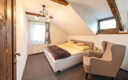 Postel nebo postele na pokoji v ubytování Apartmány pri Dunajci