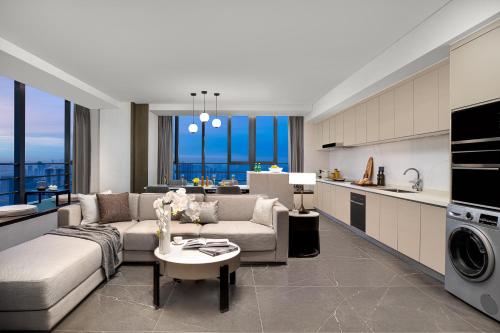 Η κουζίνα ή μικρή κουζίνα στο Ascott Qinhuang Chengdu