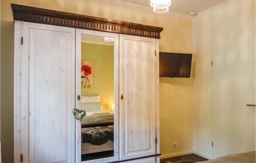Μια τηλεόραση ή/και κέντρο ψυχαγωγίας στο Ferienhaus Big Apple