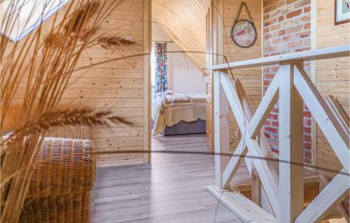 Χώρος καθιστικού στο Nice Home In Nowe Warpno With Kitchen