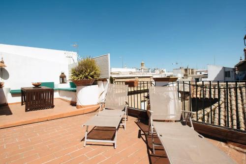 Penthouse private terrace, near cathedral, and to Real Maestranza