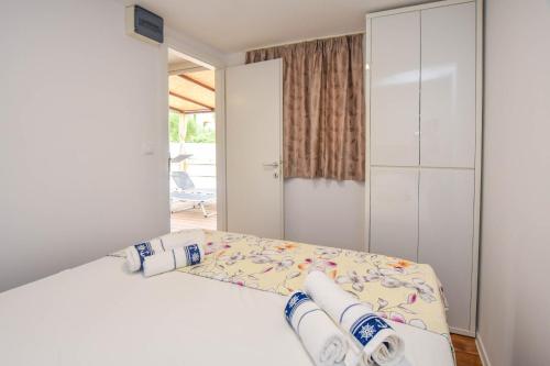 Posteľ alebo postele v izbe v ubytovaní Mobile home Dandelion