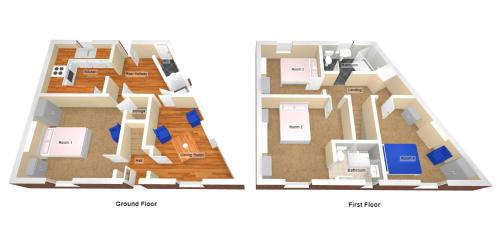 Floor plan ng All Saints House by YourStays