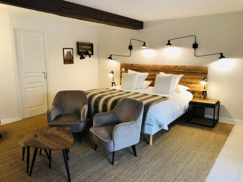 Ruang duduk di Zewwelatreppler - La Grange aux Petits Oignons - Chambre Cigogne