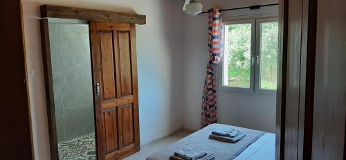 Ένα ή περισσότερα κρεβάτια σε δωμάτιο στο Villa bougainvillea with privite pool
