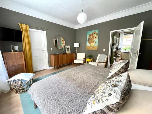 JETHON Appartement in der Gasseにあるベッド