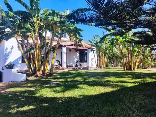 a view of the house from the garden at The Magic House in El Puerto de Santa María