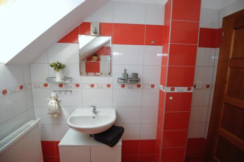 Koupelna v ubytování Hortenzie