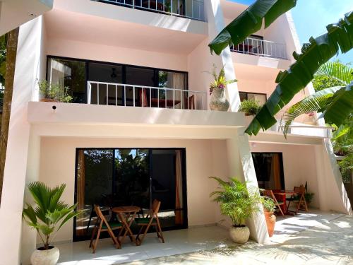 Ein Balkon oder eine Terrasse in der Unterkunft Hotel Alegria