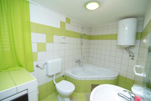 ein Bad mit einem WC und einem Waschbecken in der Unterkunft Apartments by the sea Veli Losinj, Losinj - 19196 in Veli Lošinj