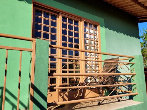Balkón nebo terasa v ubytování Atelier & Pousada Chapada