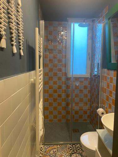 Koupelna v ubytování a casa di Ma & Giò