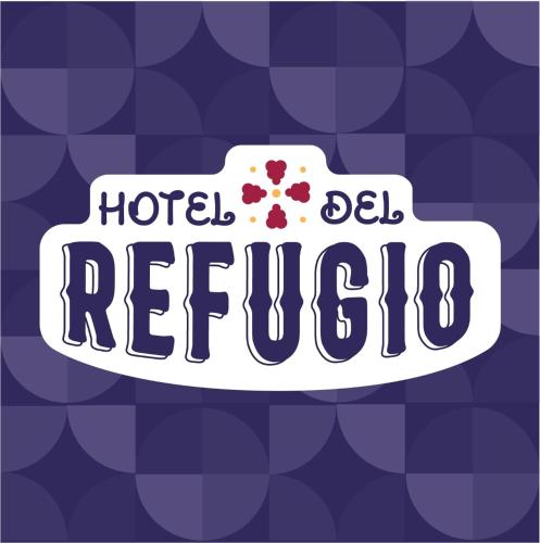 a sign that reads hotel del rey refridgerator at Hotel del Refugio in Guadalajara